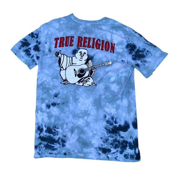 Rare Tie Dyed True Religion Big Buddha Shirt Large - Picture 1 of 5